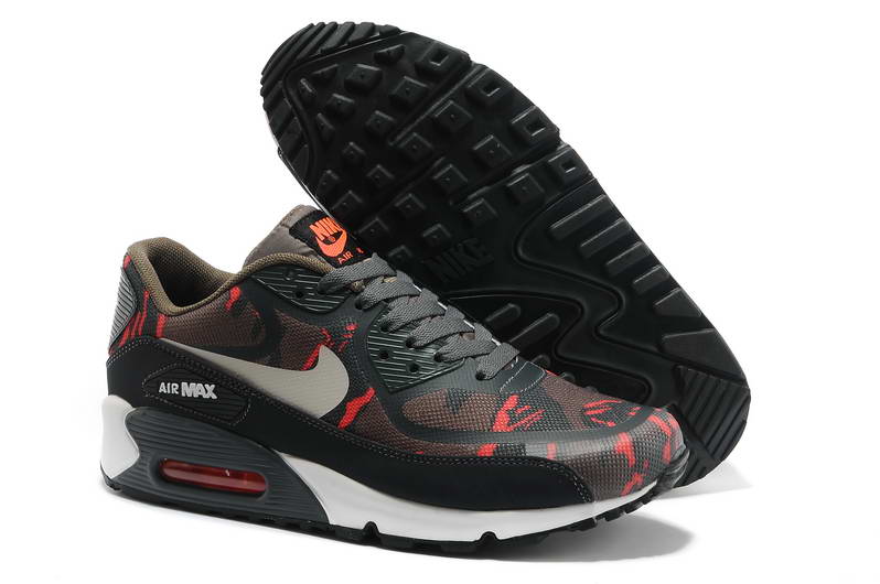 Nike Air Max 90 Chaussures Hommes Pre Tape Carbon Gris Orange